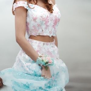 Cotton Candy/Flower Prom dress